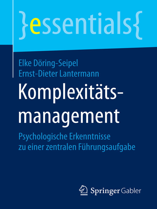 Title details for Komplexitätsmanagement by Elke Döring-Seipel - Available